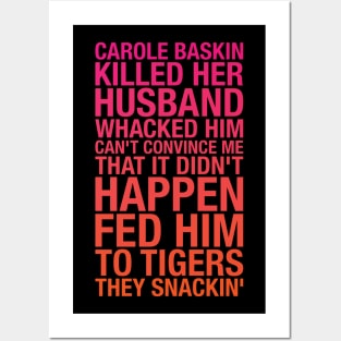 Carole Baskin TikTok Posters and Art